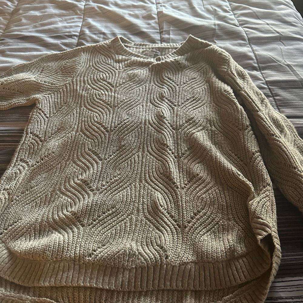 Sonoma Textured Knit Sweater - Tan